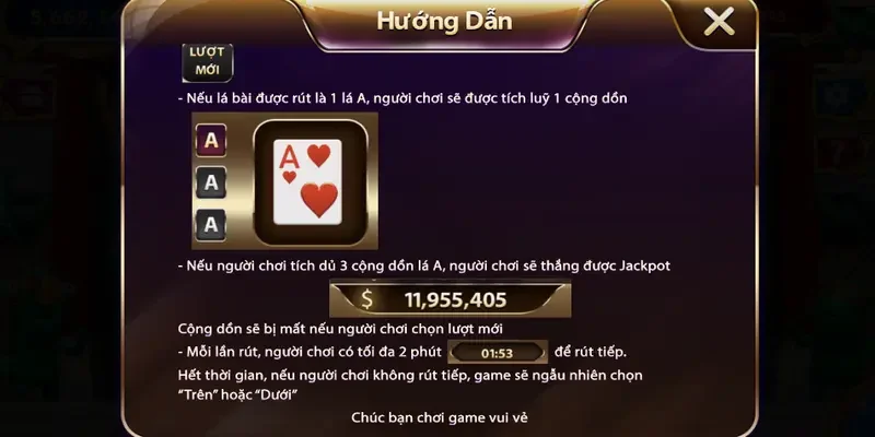 Luật chơi trên dưới không quá phức tạp