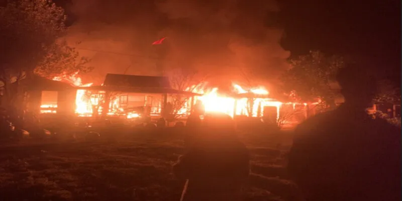 mơ thấy cháy nhà